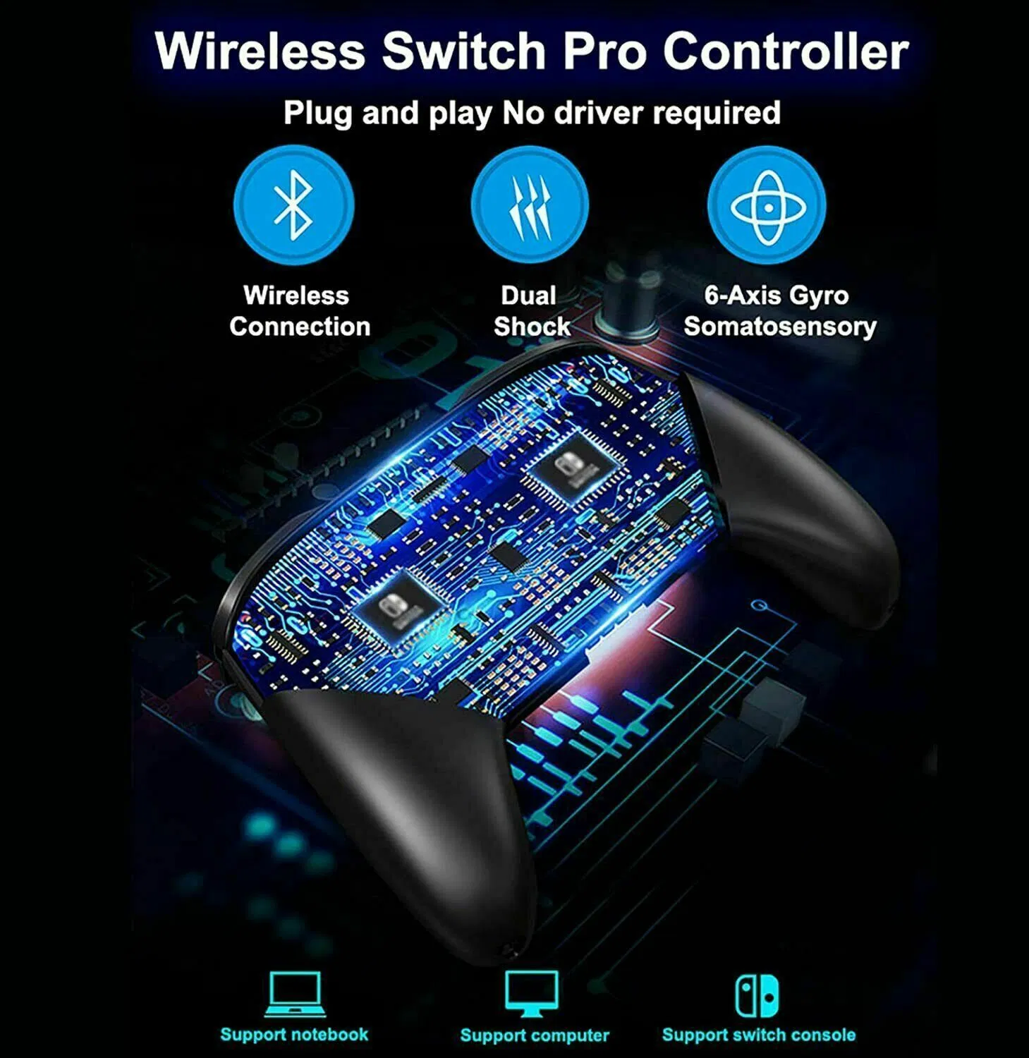 Pro Wireless Game Controller Gamepad Joystick Remote For Nintendo Switch / Lite photo 7