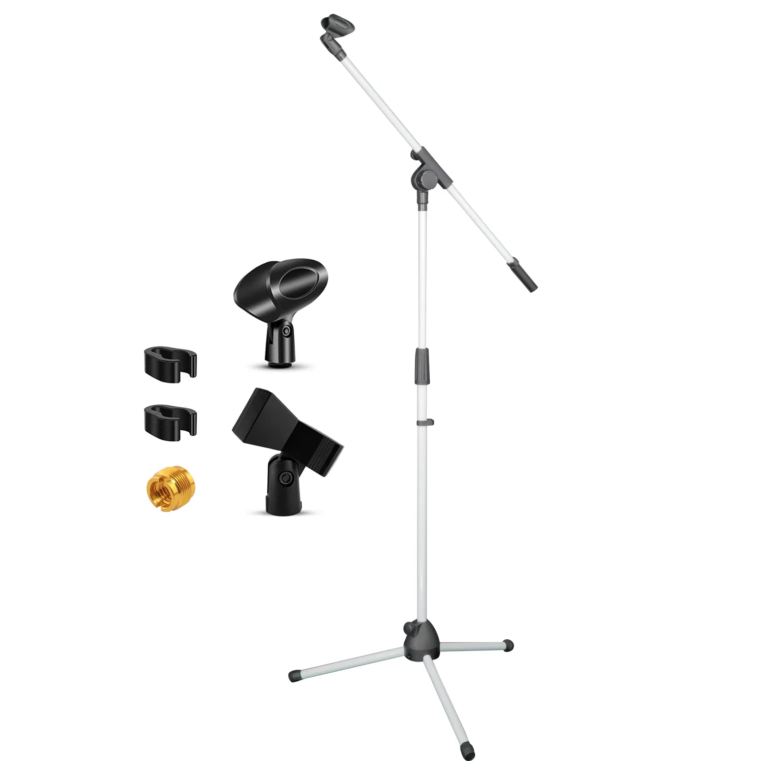 5 Core Tripod Mic Stand Floor Adjustable 18 to 72 Inches Sturdy Boom Arm Holder Microphone Stands Pedestal Para Microfono for Singing photo 1