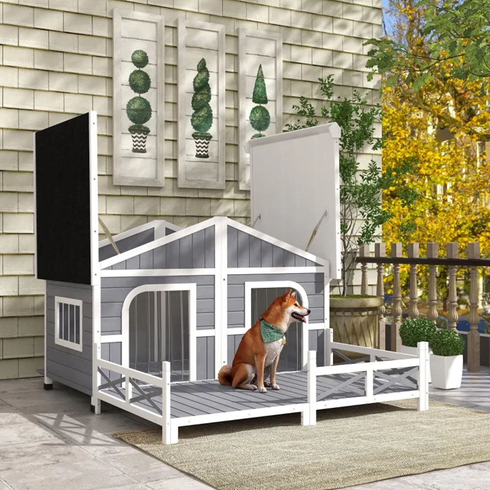 Dog House- Gray, White ( Amazon Shipping)(Prohibited by WalMart) photo 6