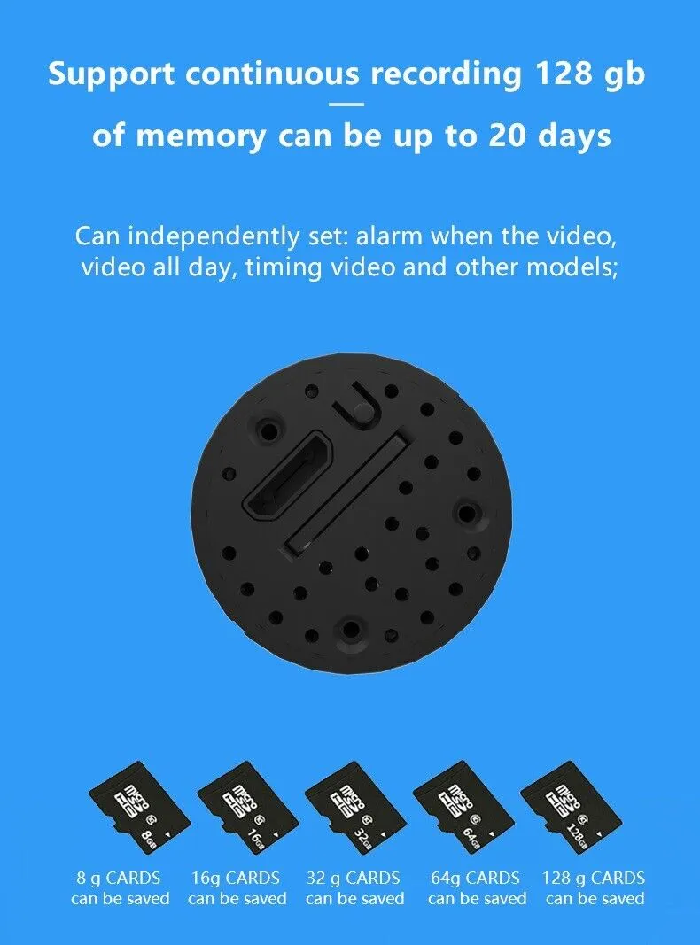 WiFi Wireless Spy 4K Mini Camera Pinhole DIY Hidden HD Screw IP DVR Nanny Cam photo 2