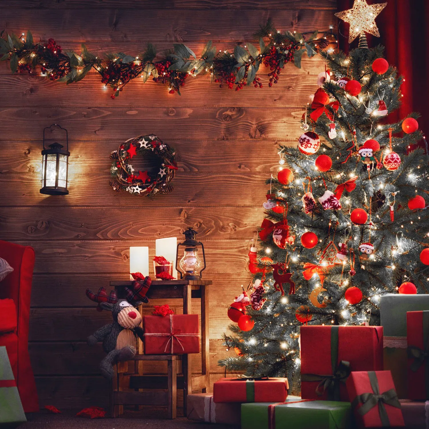 330FT Christmas String Lights 1000 LED, 8 Modes & 8 Brightness Levels with Remote & Timer, IP44 Waterproof Extra-Long Lights for Tree Patio Yard Decor photo 1