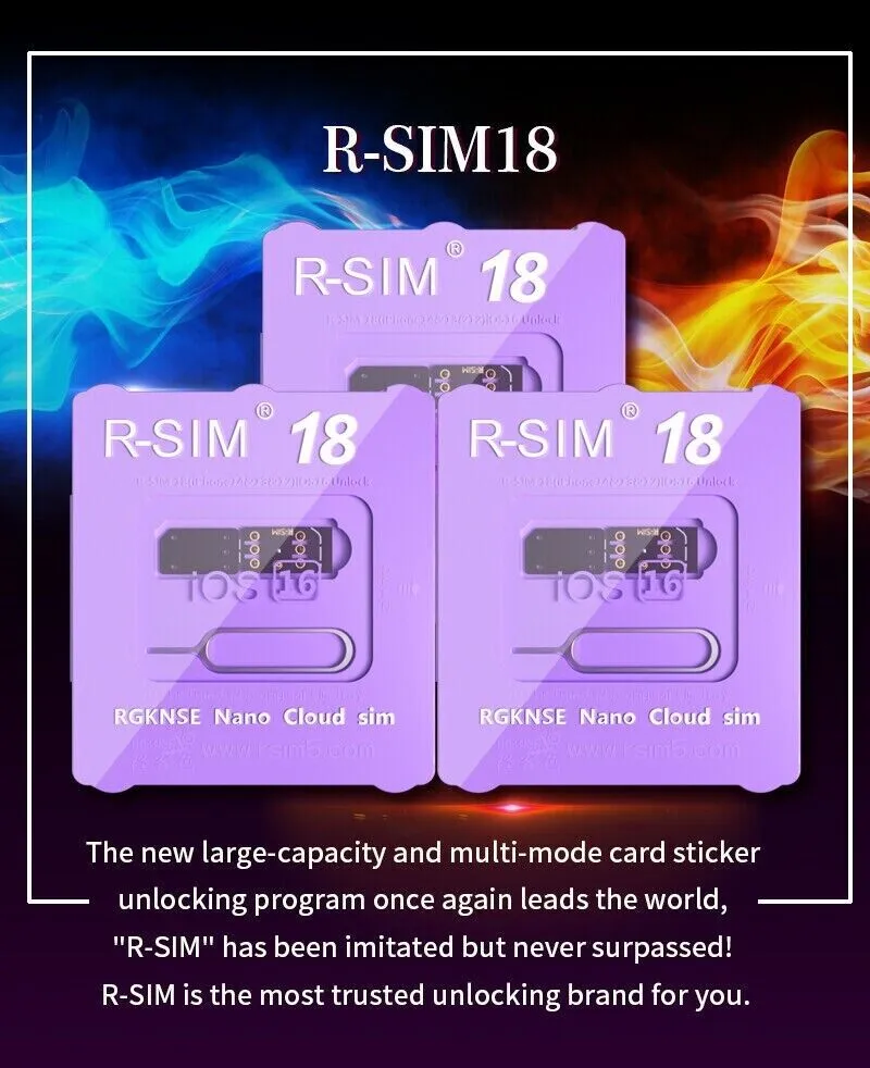 R-SIM18 RSIM 18 Nano Unlock Card For iPhone 14 Plus 13 12 11 Pro Max X XR iOS 16 photo 3