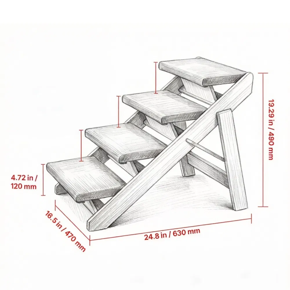 Pet Stairs with Non-Slip for Closet photo 4