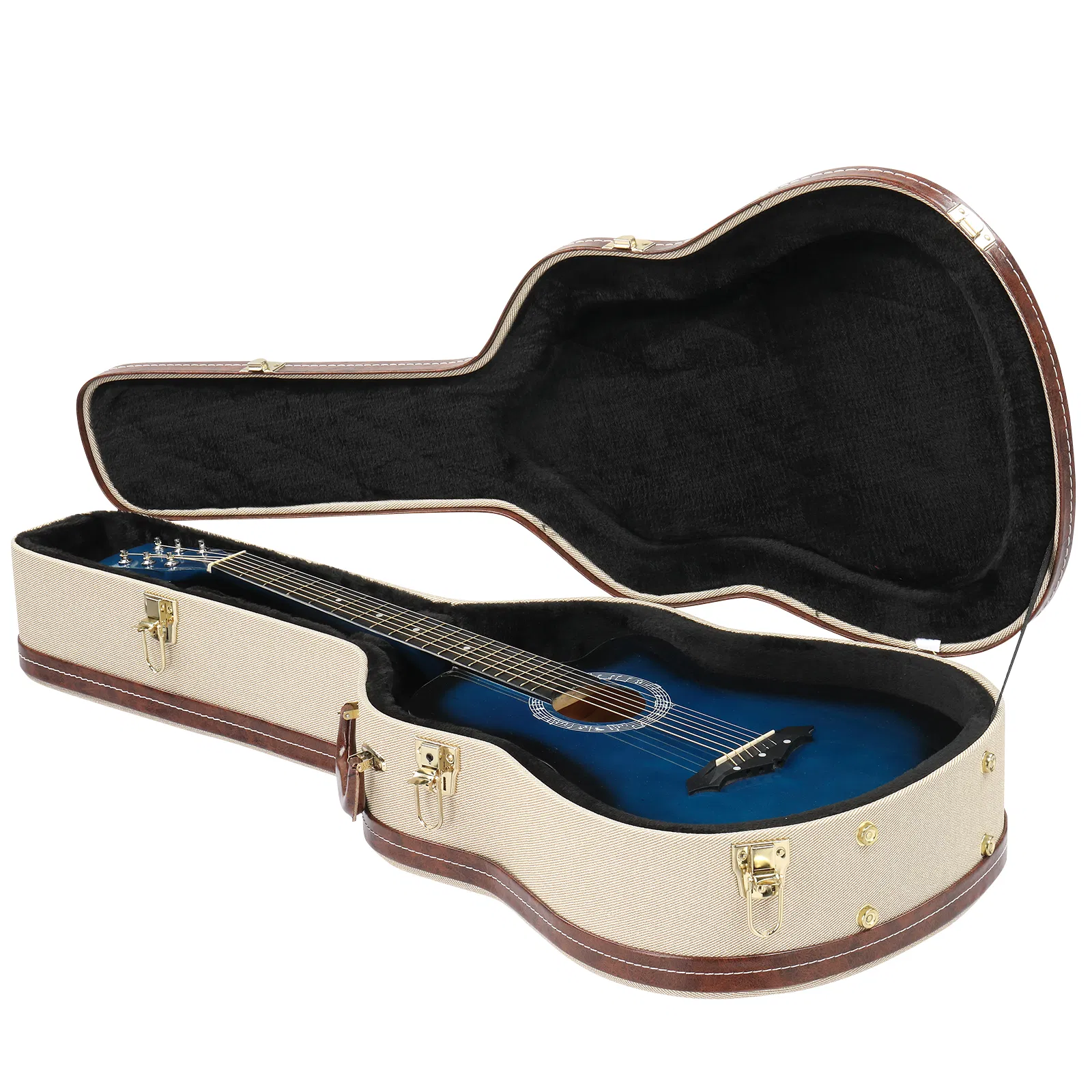 [Replace 65563073] 39" Classical Guitar Hard Case Microgroove Flat Grey photo 1