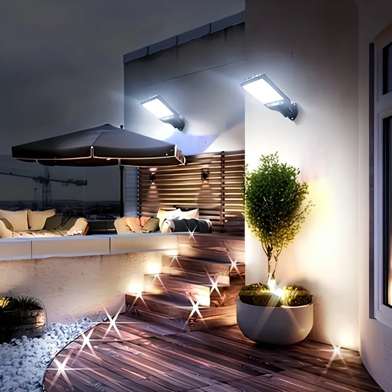 Multi-functional wall lamp, with high-color-rendering LED light source, soft and eye-friendly light, solar charging, adjustable brightness and angle photo 6