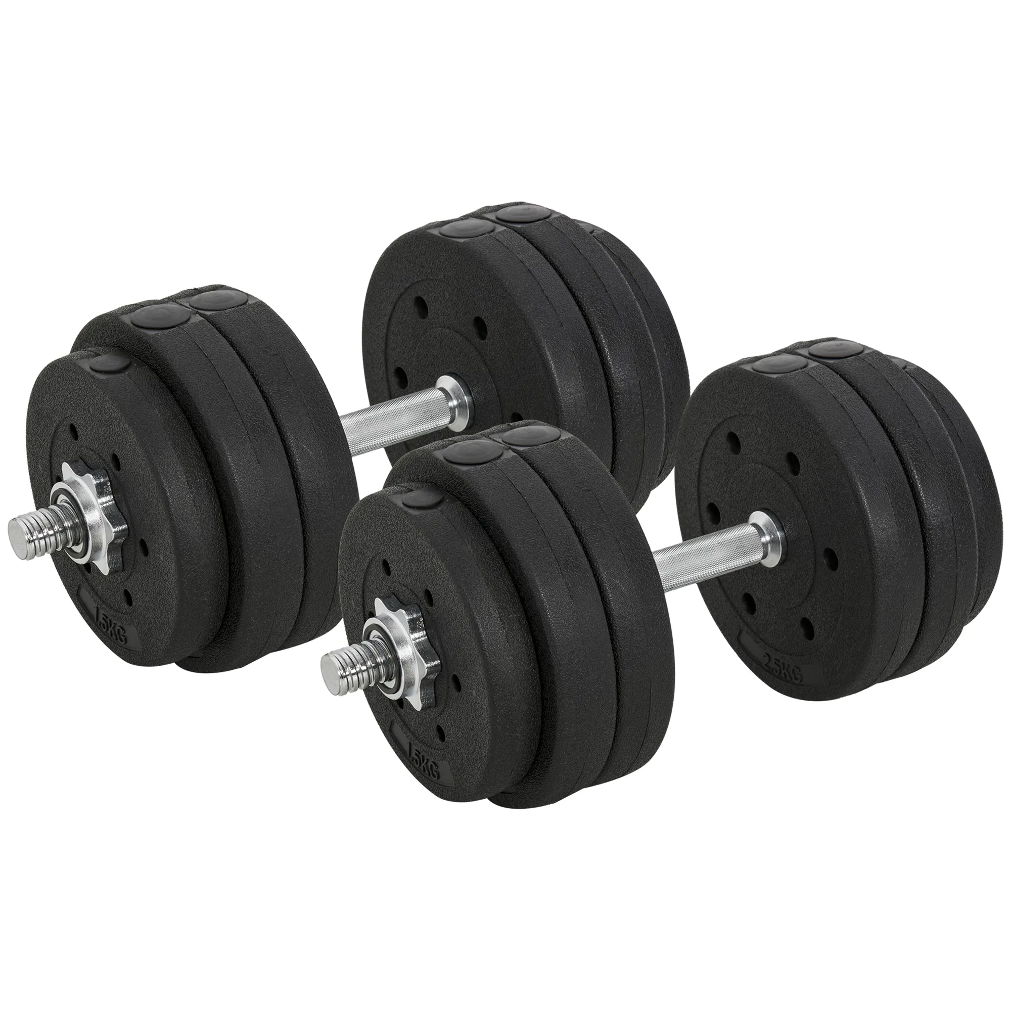 66 lbs Adjustable Dumbbells Weight Set Dumbbell Hand Weight Barbell for Body Fitness Lifting Training for Home Office Gym, Black photo 1