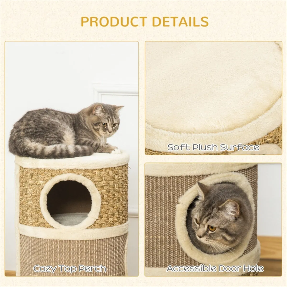 Wooden Cat House/Cat Trees /Cat Climbing Tower ( Amazon Shipping)(Prohibited by WalMart) photo 6