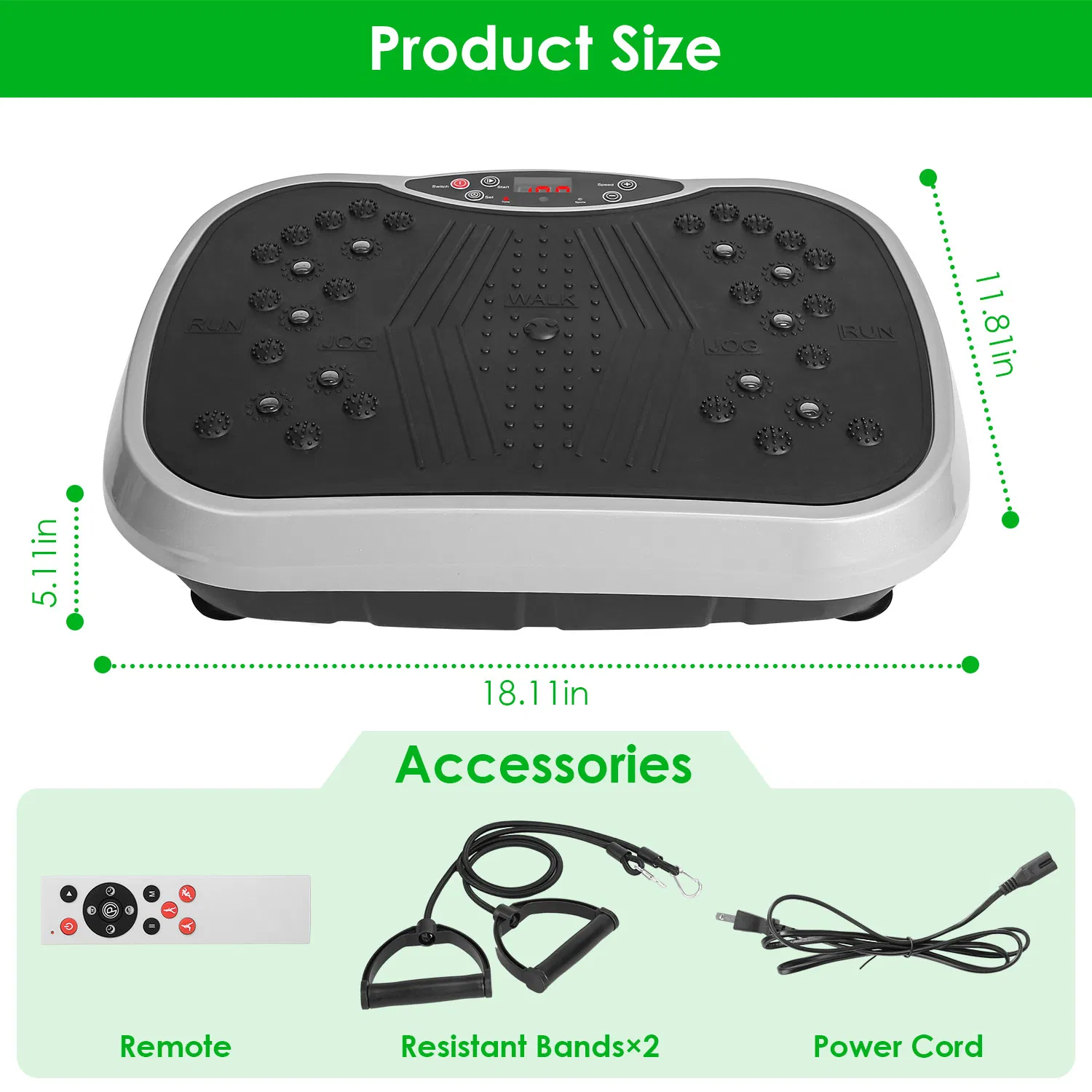 Home Use Vibration Exercise Platform for Lymphatic Drainage & Muscle Pain Relief, High Efficient Fat Burning Vibration Machine for Beginner & Advanced photo 4