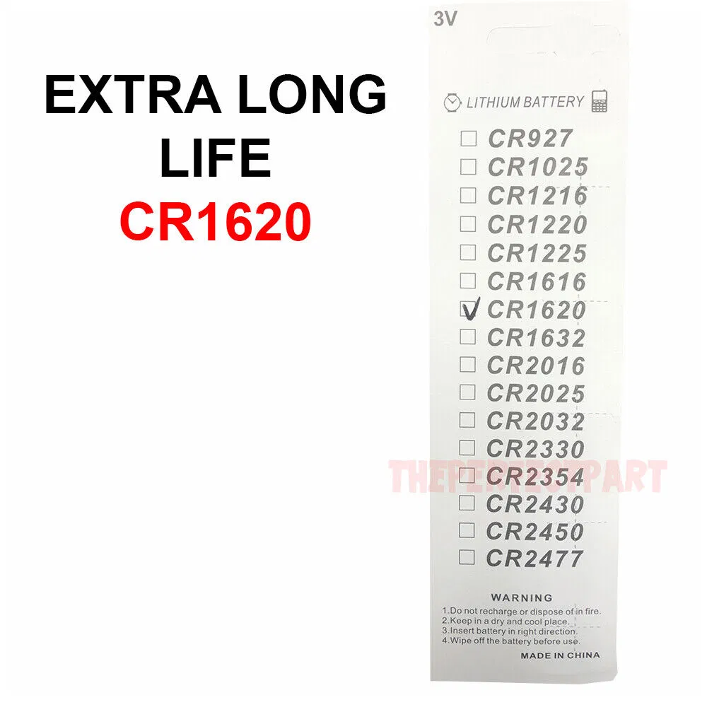5 PCS CR1620 Lithium Battery 3V Button Cell Watches Pagers Calculators LONG LIFE photo 4
