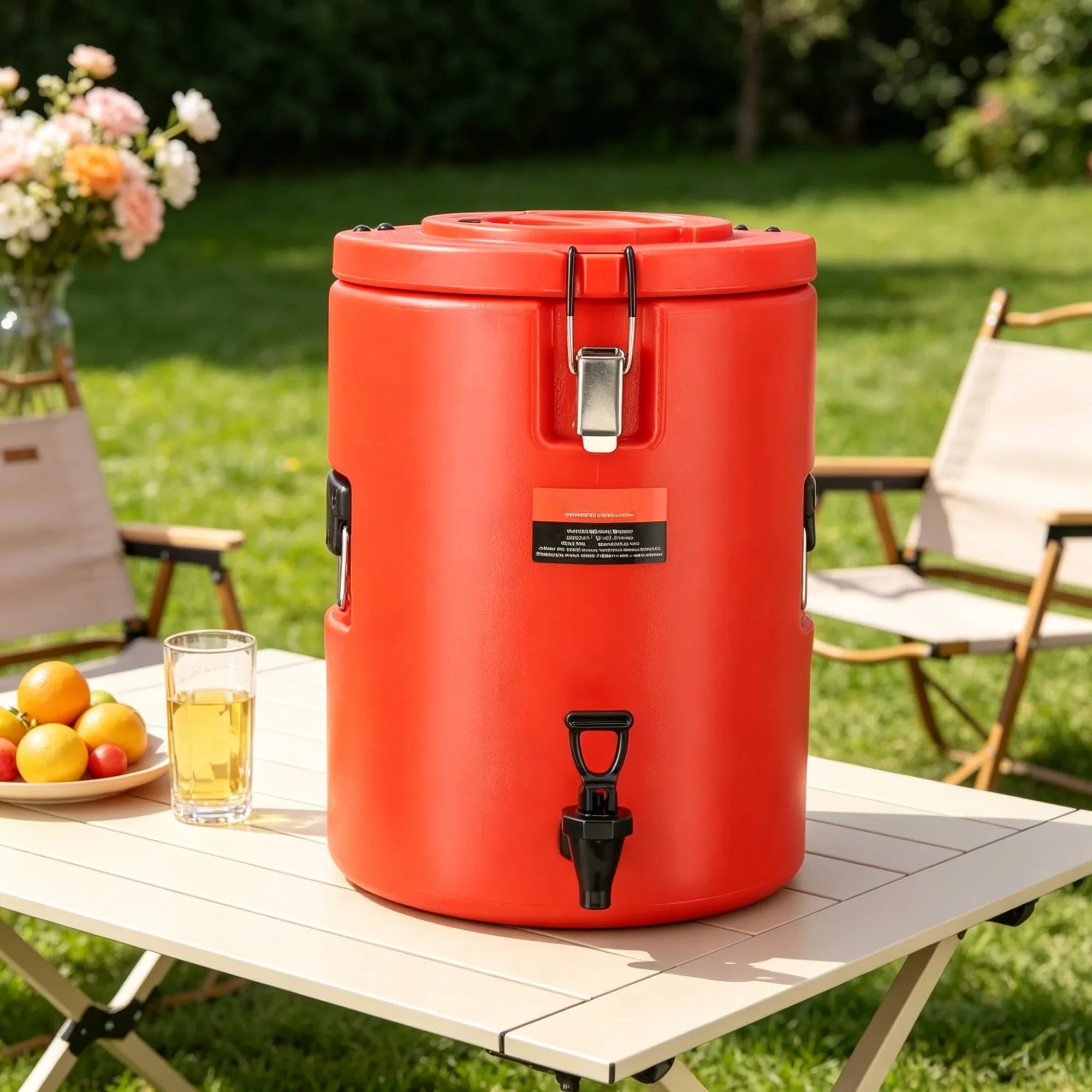 4.5 Gallon Stainless Steel Insulated Beverage Dispenser, Thermal Hot & Cold Drink Server with Spigot Handle, Food-grade, for Restaurant & Drink Shop photo 5