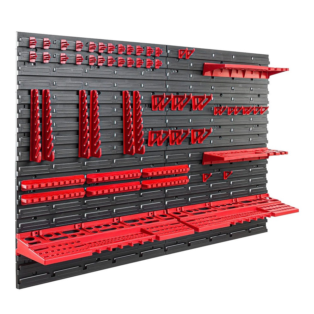 WALL MOUNTED TOOL PEG BOARD SET GARAGE STORAGE BINS WORKSHOP RACK SHED ORGANISER photo 5