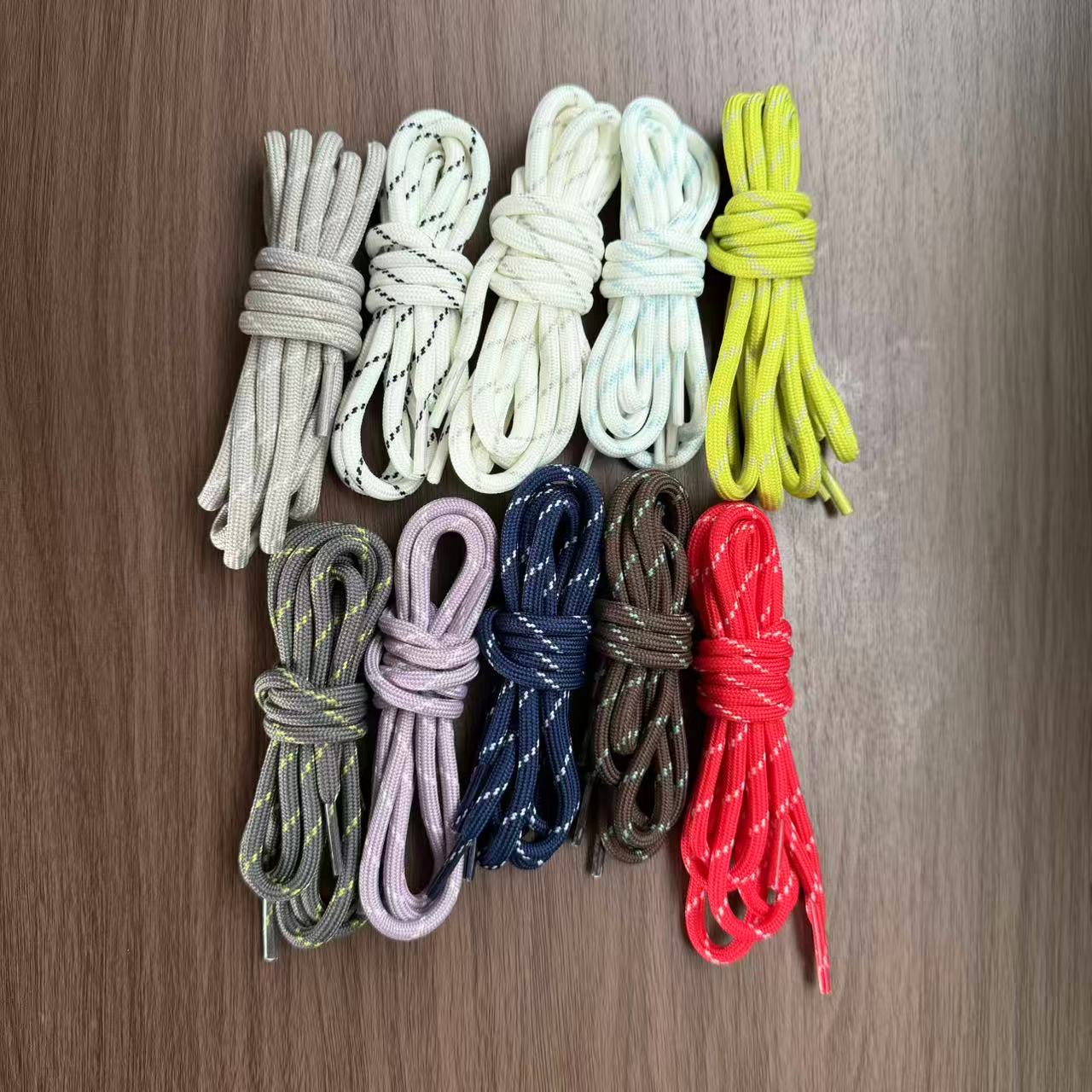 Round Colorful Diagonal-Dot Shoelaces photo 4