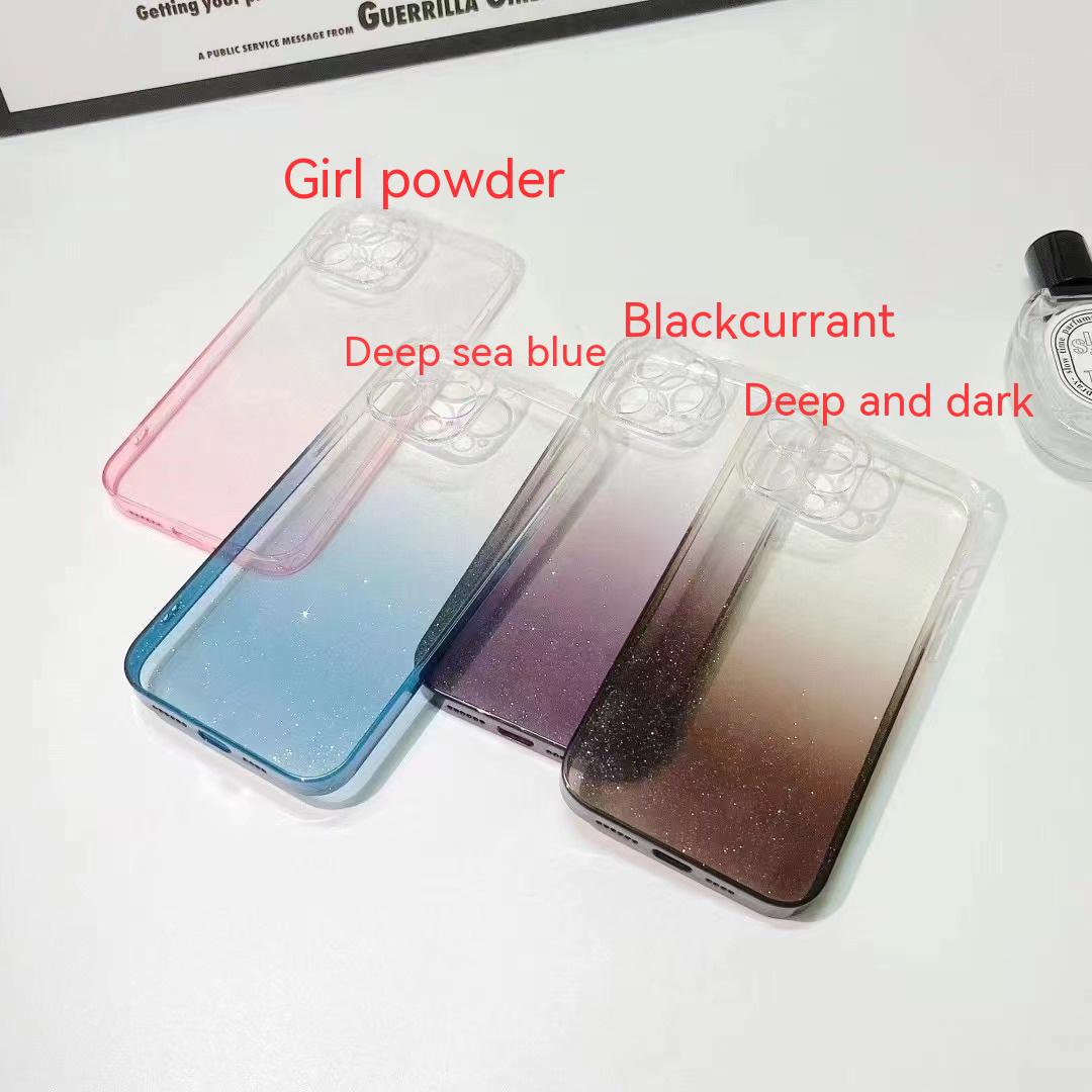 Gradient Glitter Transparent Glass Protective Cover photo 4
