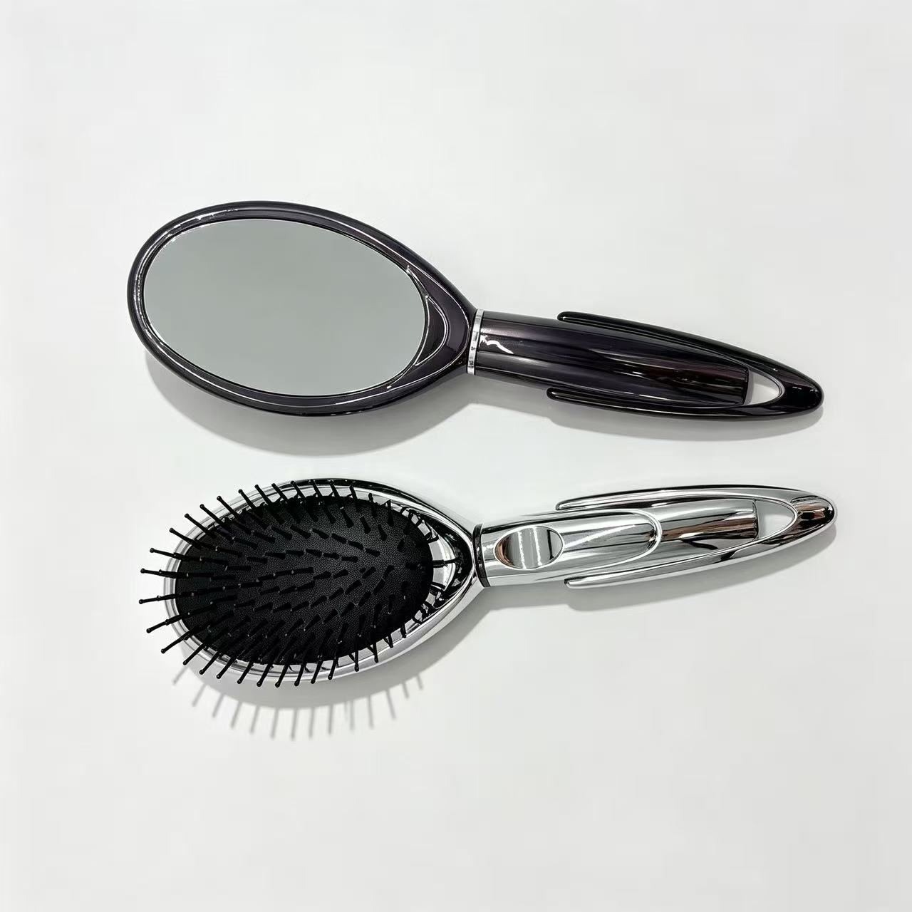 D9-17 Galaxy Oval Massage Comb With Mirror photo 1