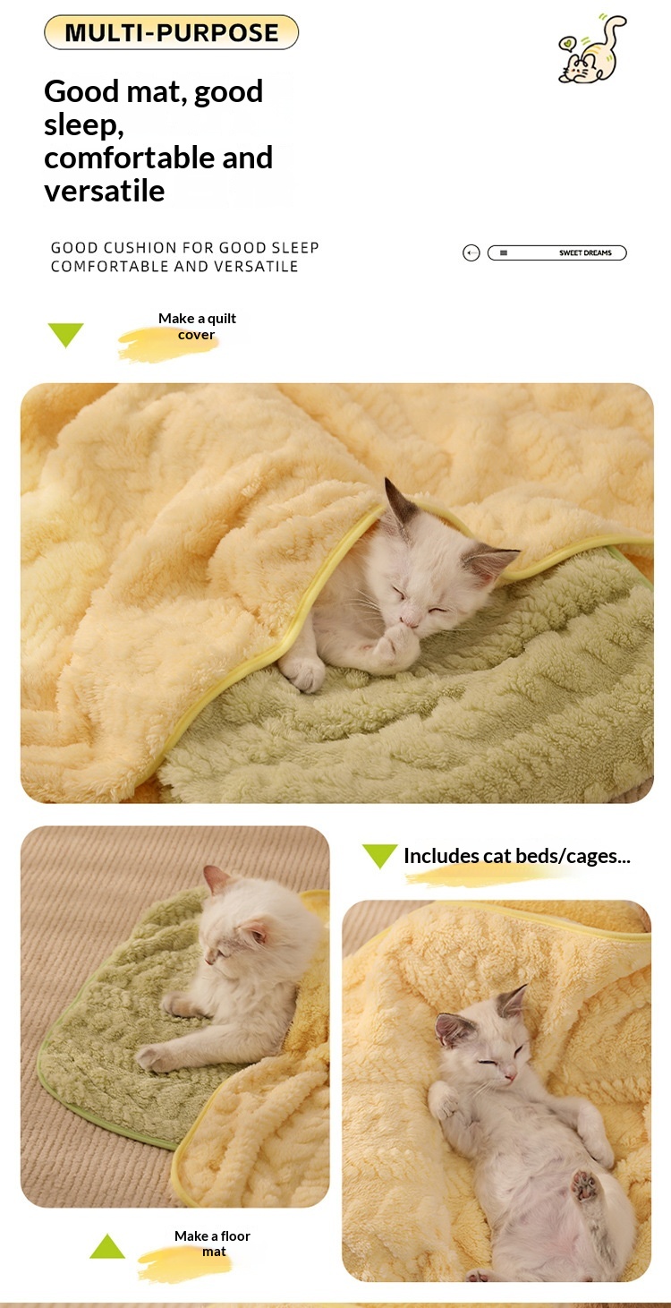 Thick Plush Waterproof Non-Slip Pet Pee Mat Cover For Cats & Dogs photo 3