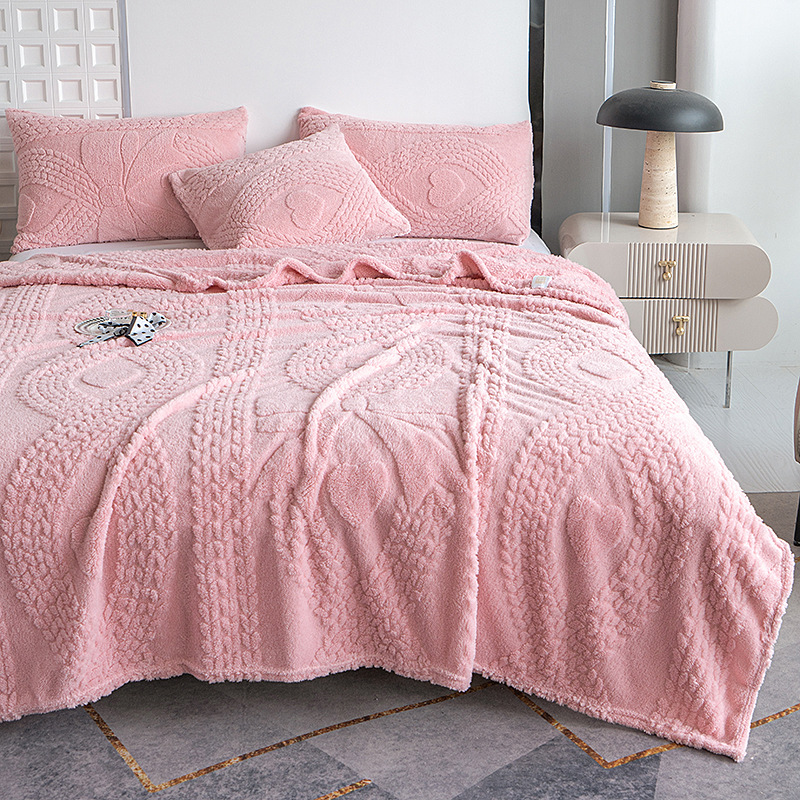 1PC Plush Throw Blanket, Soft Fuzzy Flannel Blanket, Cozy Warm Blanket For Bed Sofa Bedroom, All Season Use photo 4