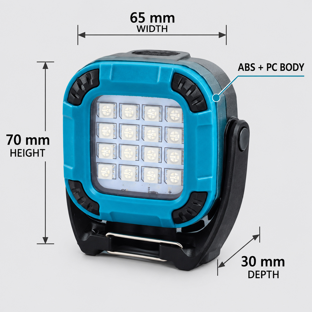 Rechargeable Magnetic Battery Display Type C LED Work Light Base Hanging W8129 5 1200mAh Flood photo 6