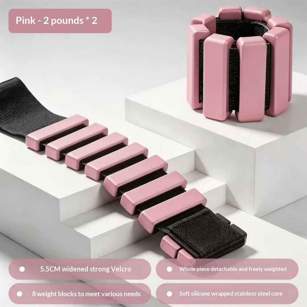 Fitness Silicone Weight-bearing Wristband, Multifunctional Detachable Sandbag Foot Ring, Home Yoga Fitness Resistance Arm Wristband photo 6