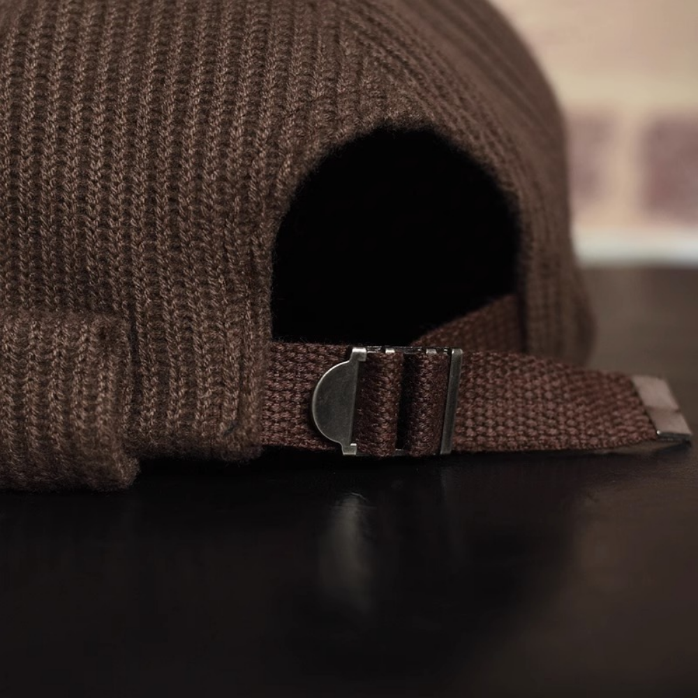 Japanese-style Vintage Boater Hat In Solid Color, For Hip-hop Wear In Autumn And Winter, Without A Brim, Suitable For A Gentleman's Look photo 4