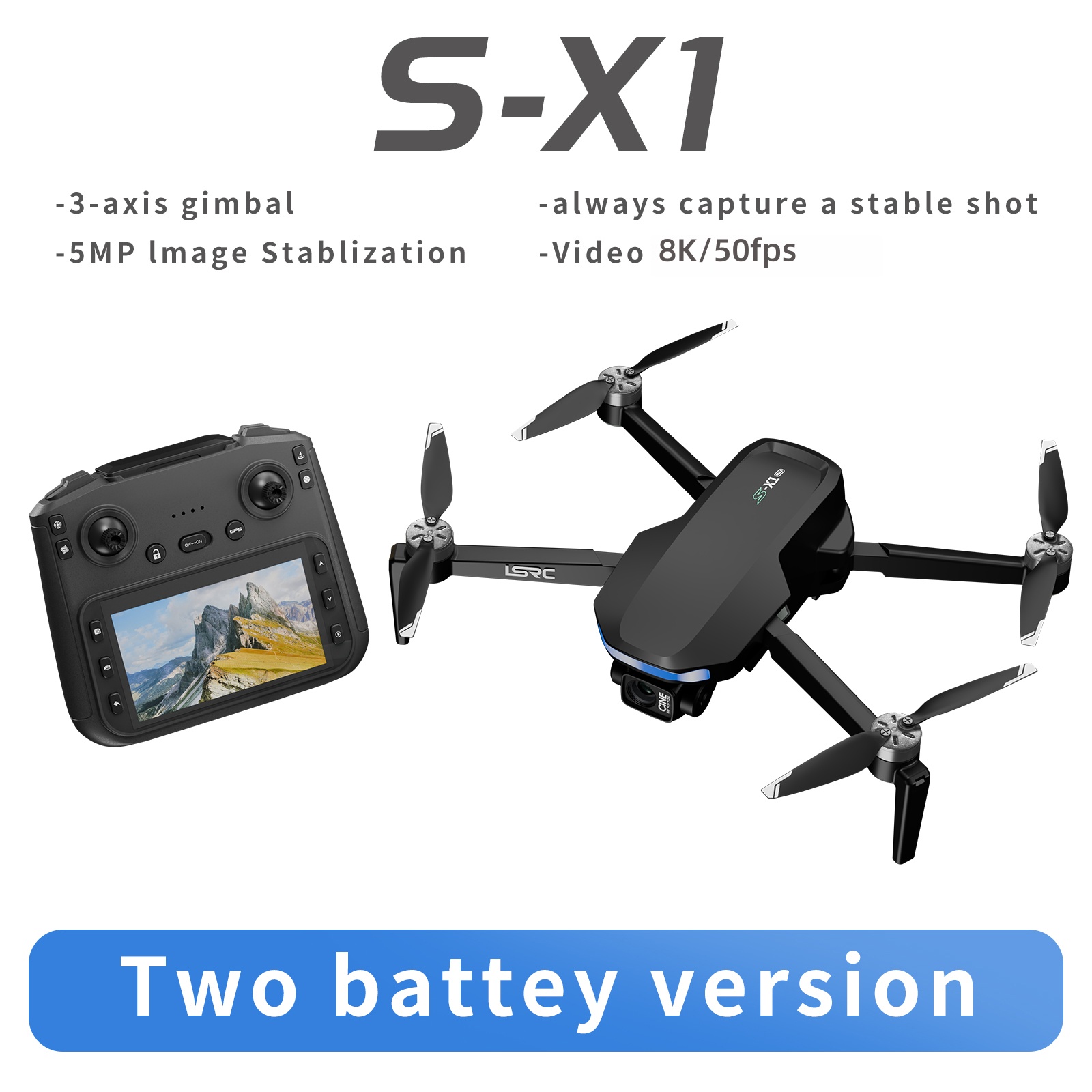 S-X1 - Black,white - GPS - Dual Battery photo 1