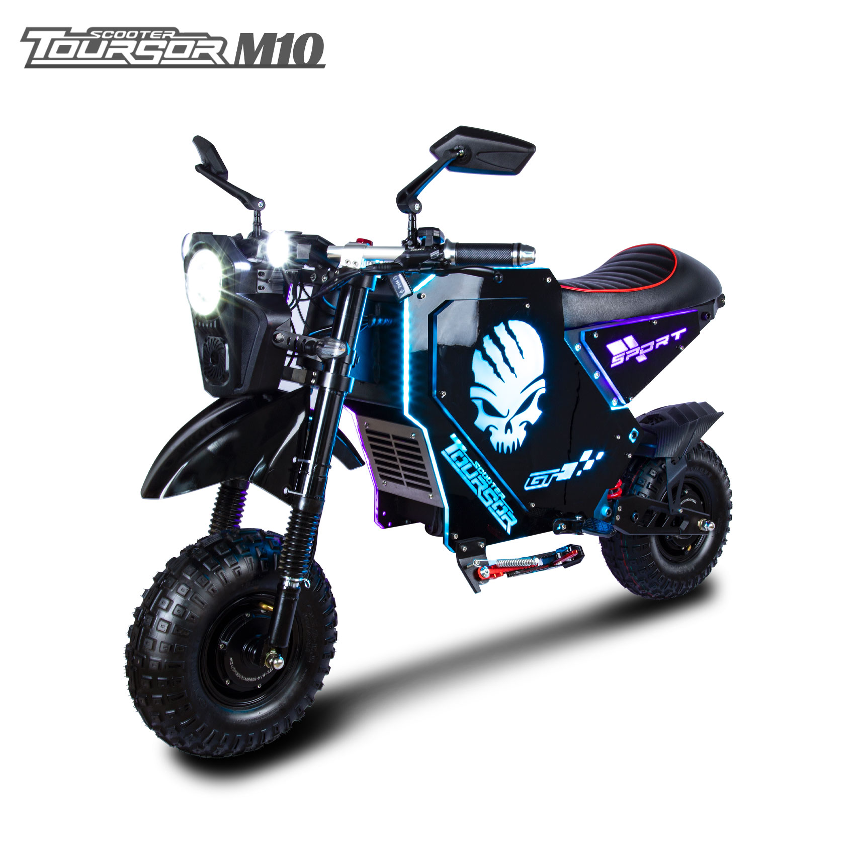 M10 Fashion New Design LED Lights Electric Motorcycle With 14 Inches Wheels photo 1