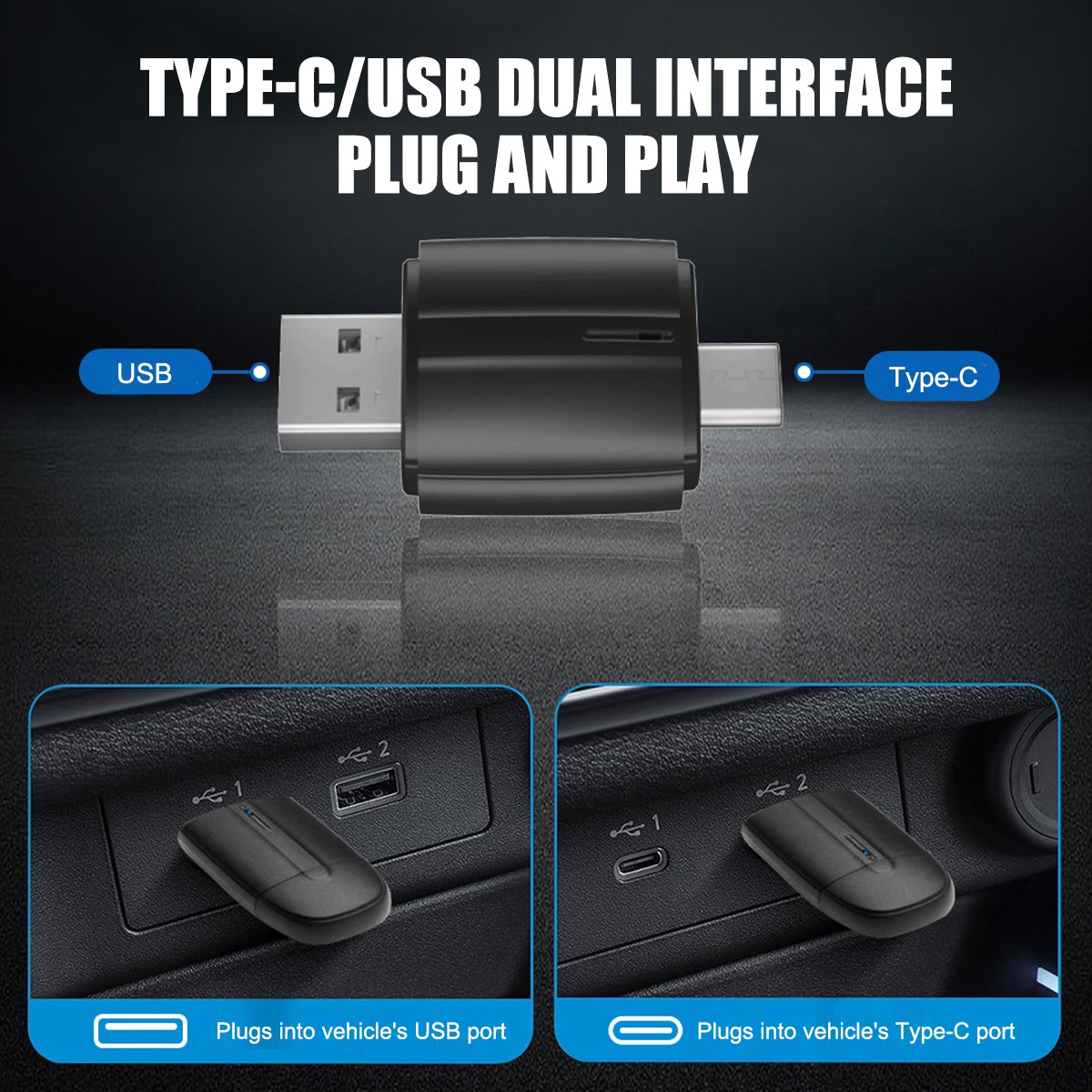 Mini Wireless Carplay Android Auto Wireless Adapter & Carplay Wireless Adapter photo 1