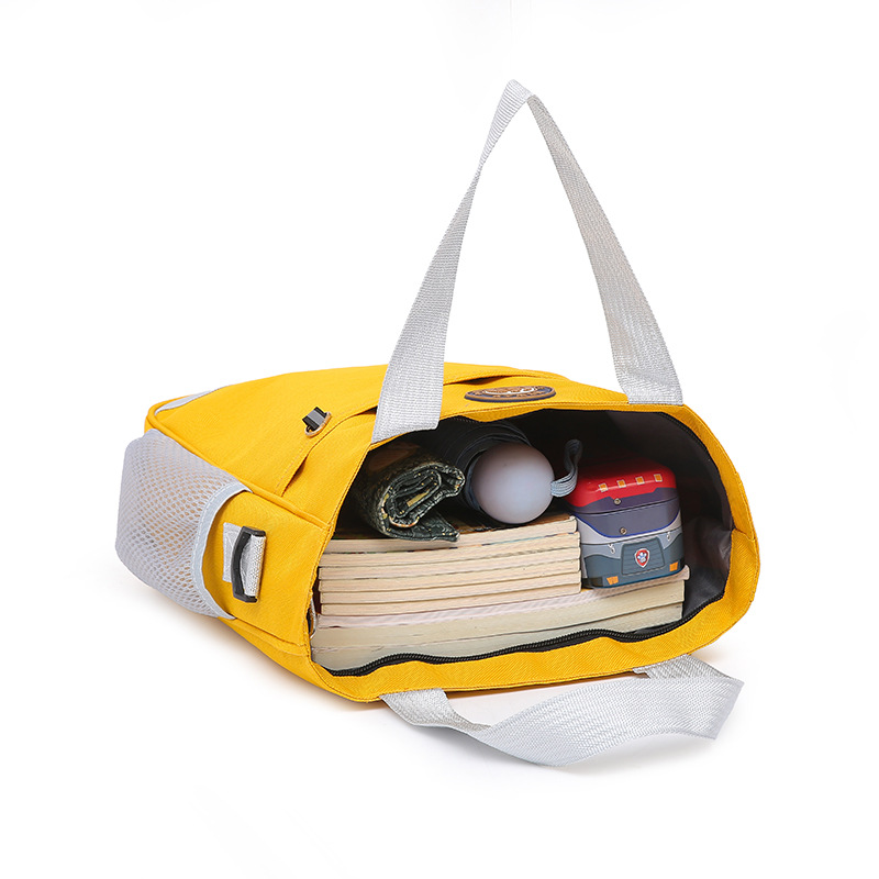 Primary School Printing And Tutoring Bag, Oxford Cloth Tote Bag, Children's One Shoulder Hand-held Printing Logo Tutoring Art File Bag - Blue And Blue photo 2