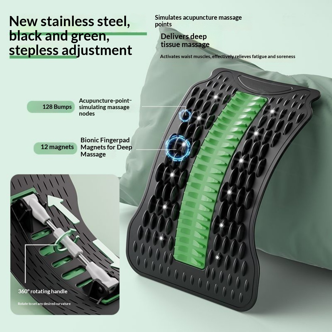 Lumbar Spine Corrector, Back Spine Exercise Equipment, Lumbar Support, Spinal Stretching And Traction Massager, Fitness Equipment photo 7