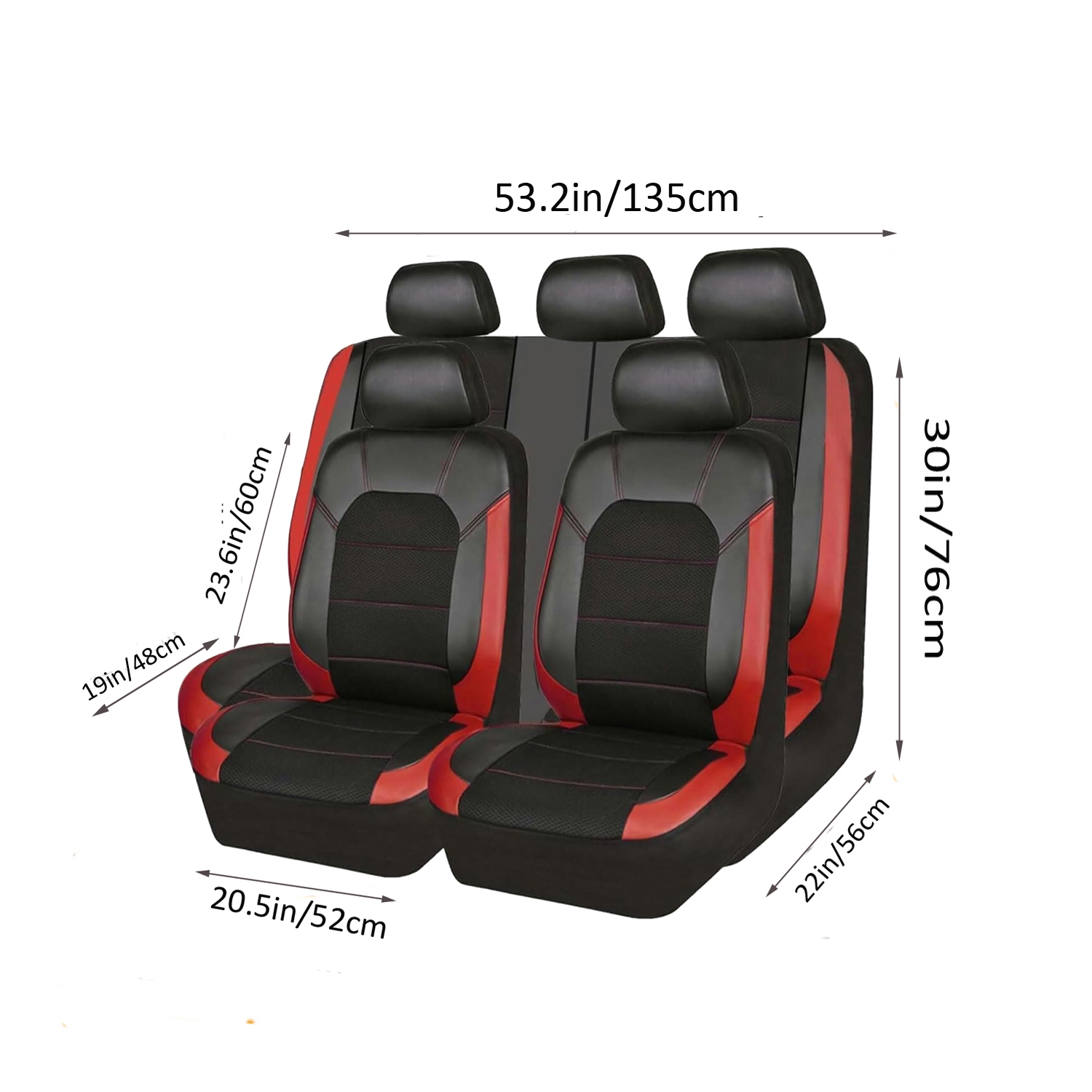 5-Seat Car Seat Cover, Single-Stitch Diamond Pattern, Quilted And Embroidered, Synthetic Leather, PVC Leather, Exported To Europe And America photo 6