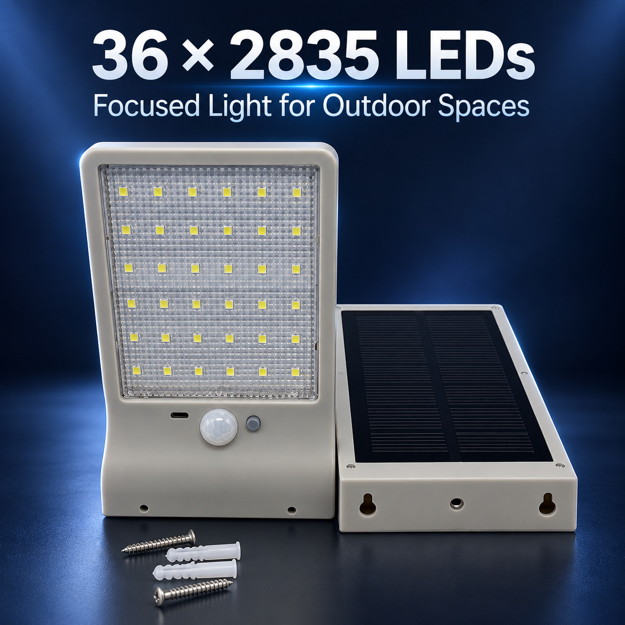 Solar Powered Rechargeable Motion Sensor LED Work Light 4W For Auto W730 Street Outdoor Road photo 5