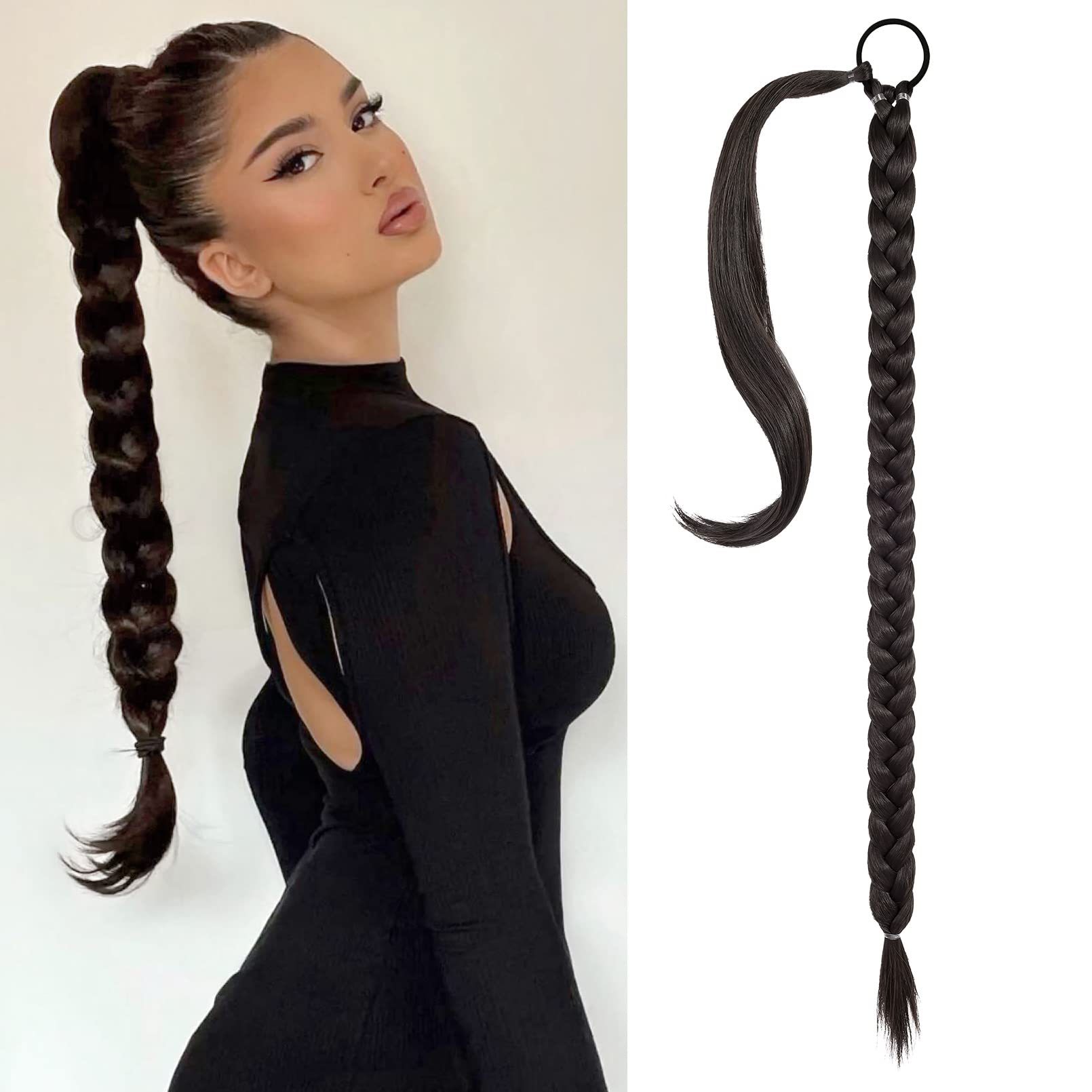 Wig Horsetail European Beauty Long Hair Winding photo 8