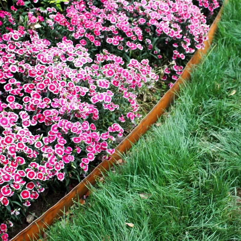 6M&12M Flexible Metal Garden Border Lawn Edging Outdoor Grass Path Edge Roll L photo 5