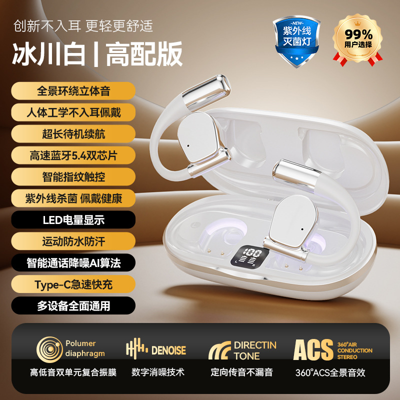 Cross Border Explosion M127 Long Range Hanging Earphone Private Model High Color Value Low Latency Wireless Bluetooth Headphones Wholesale photo 1