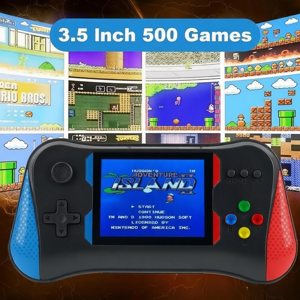 3.5'' 500 Classic Games Handheld Retro Video Game Console Player For Kids Adults photo 4
