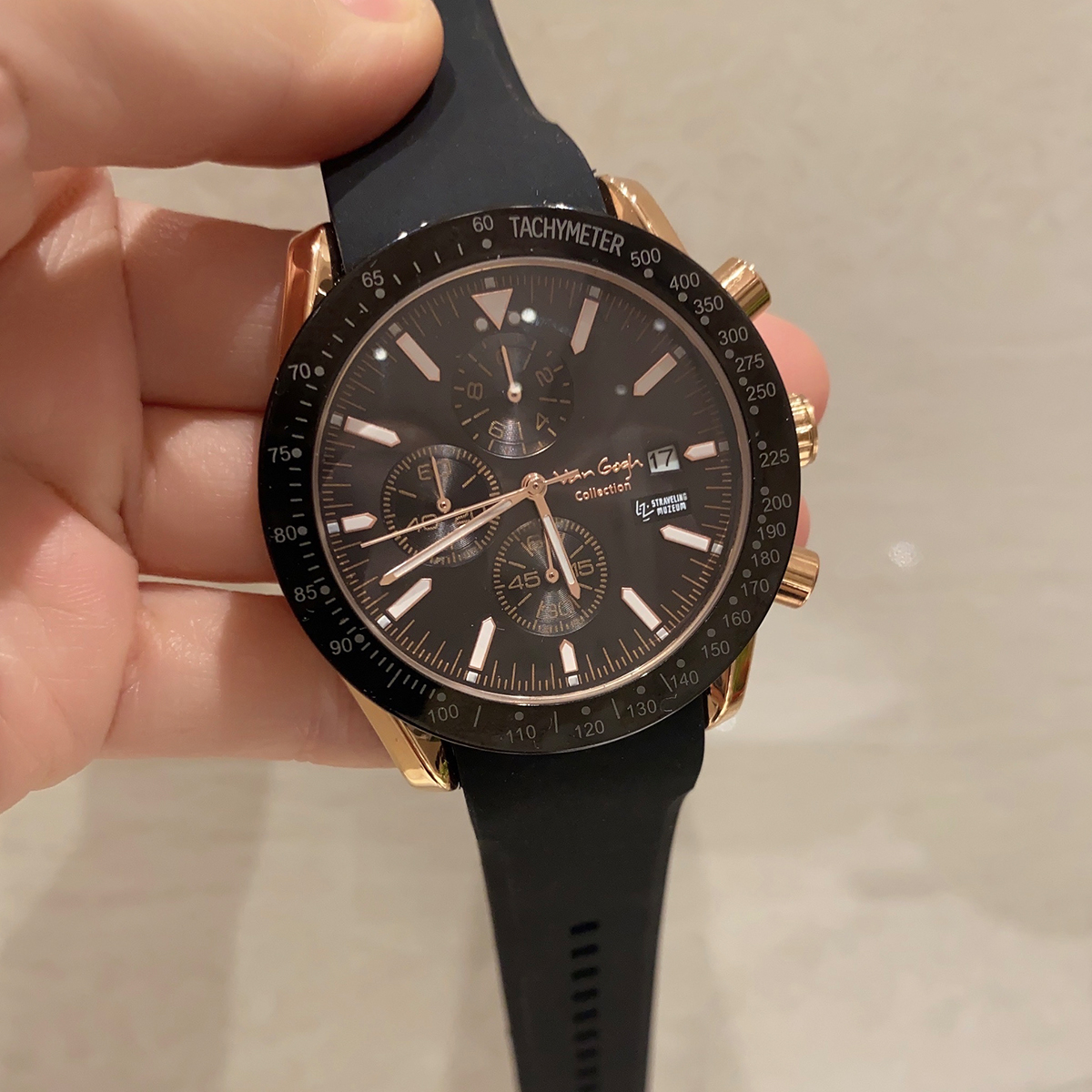 Van Gogh Starry Fantasy Series Men's Rubber Strap Watch photo 8