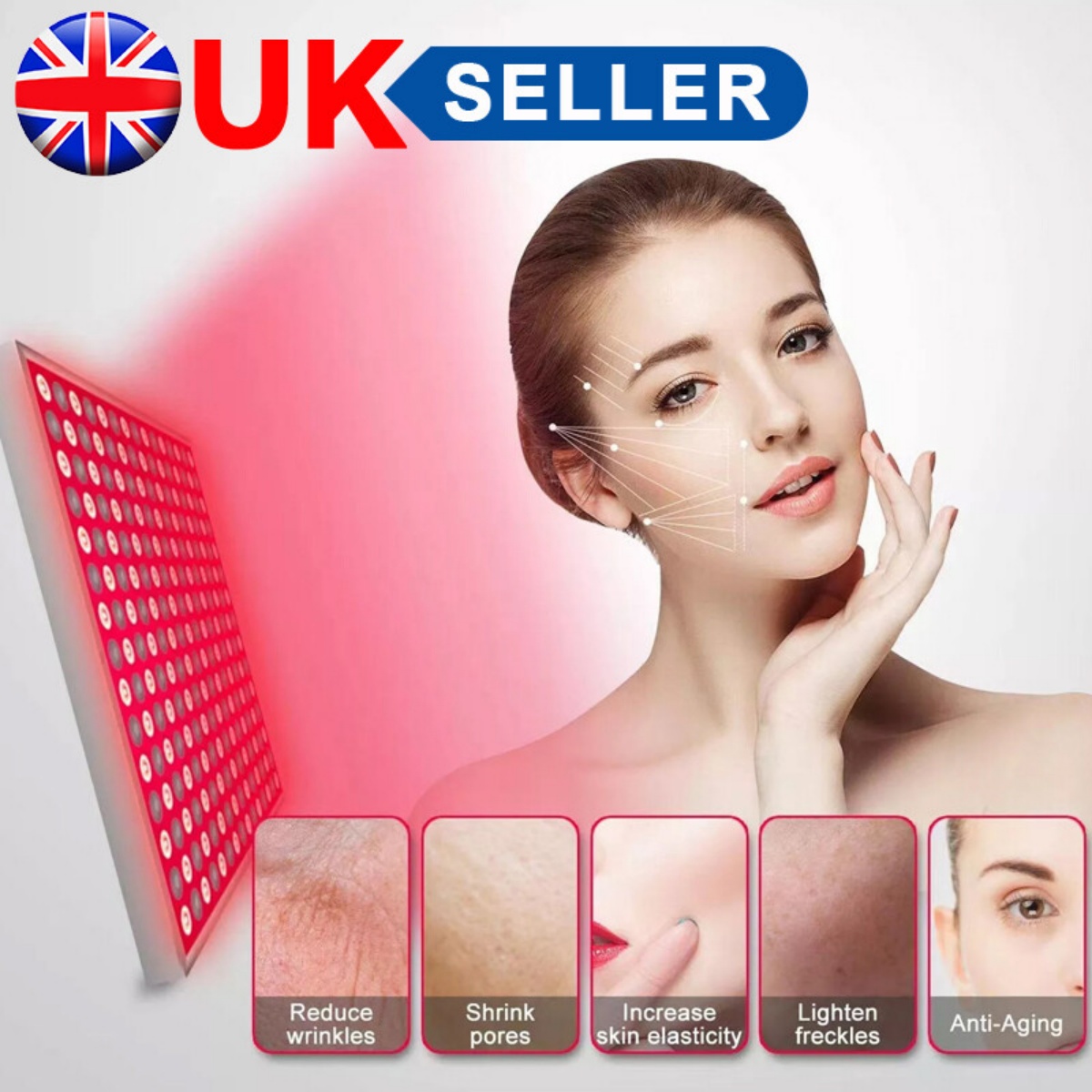 Anti Aging Therapy Panel 660nm Near Infrared 850nm Full Body 225Red LED Light photo 1