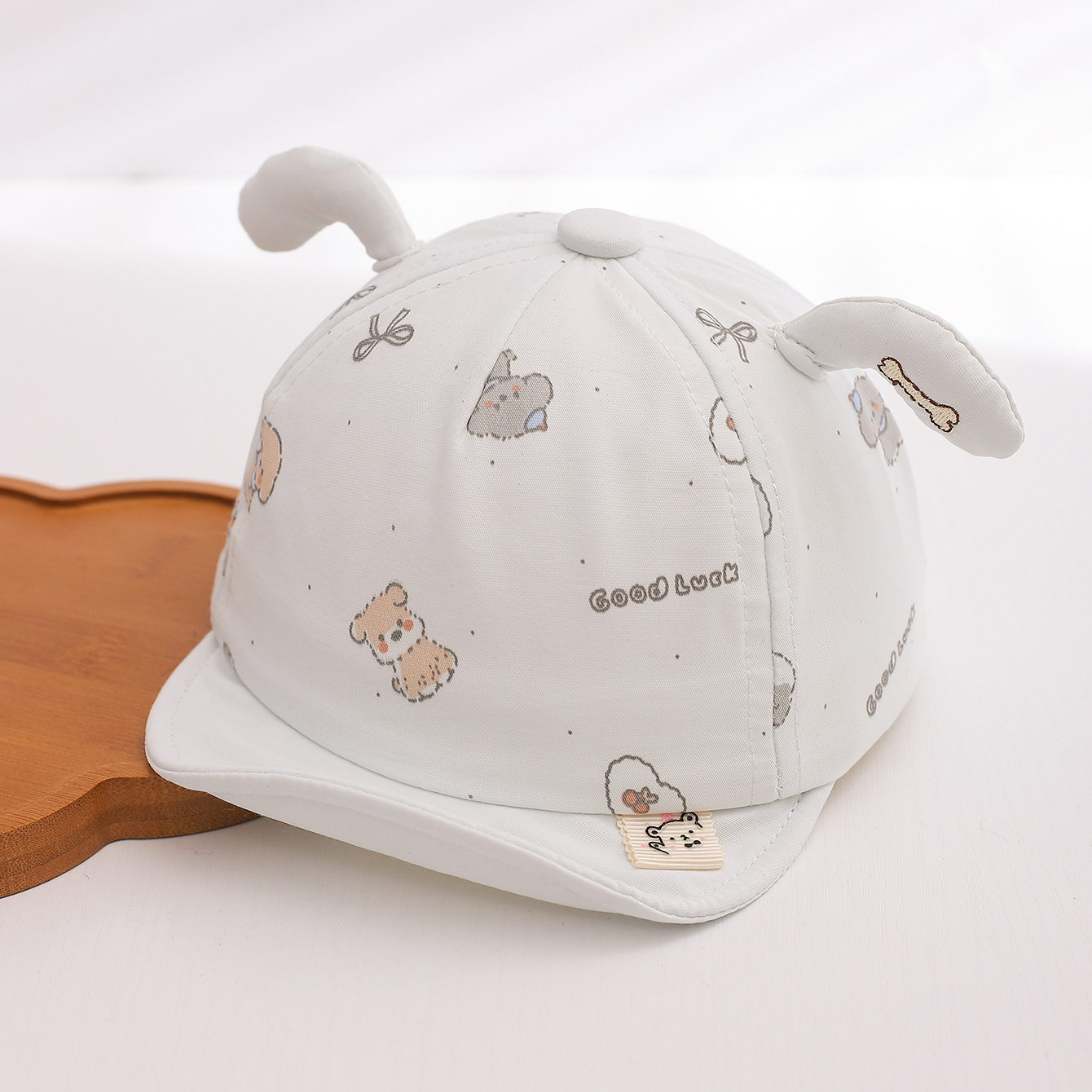 Summer Children's Model Breathable Dog Decoration Round-top Soft Brim Sun Protection Headgear With Refreshing Childlike Style Baseball Cap For Daily Use photo 3