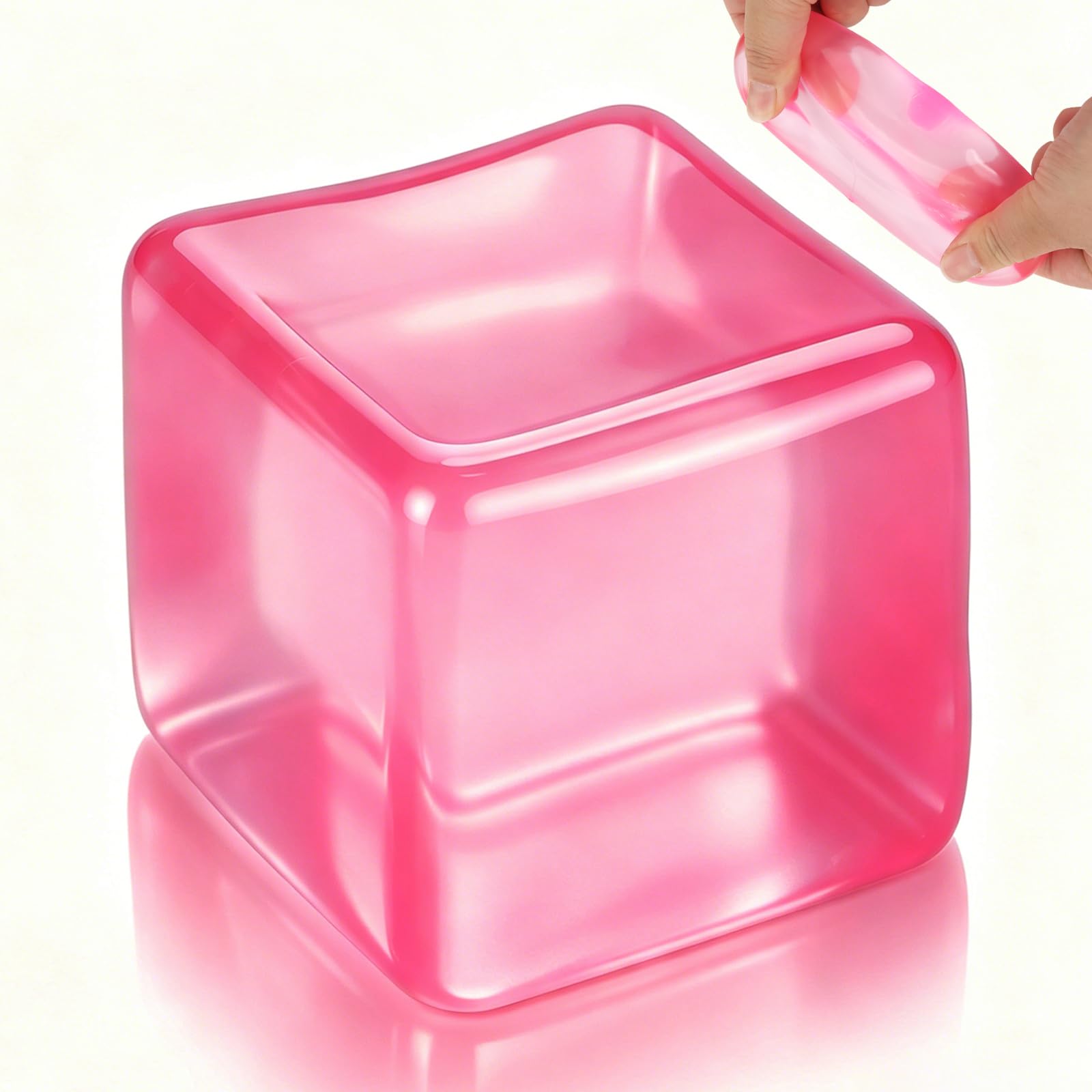 Squishy Stress Cube, Large Fidget Stress Ball Sensory Anti-Anxiety Slow Rising Squishy Stress Relief Toys For Adults And Teens photo 1