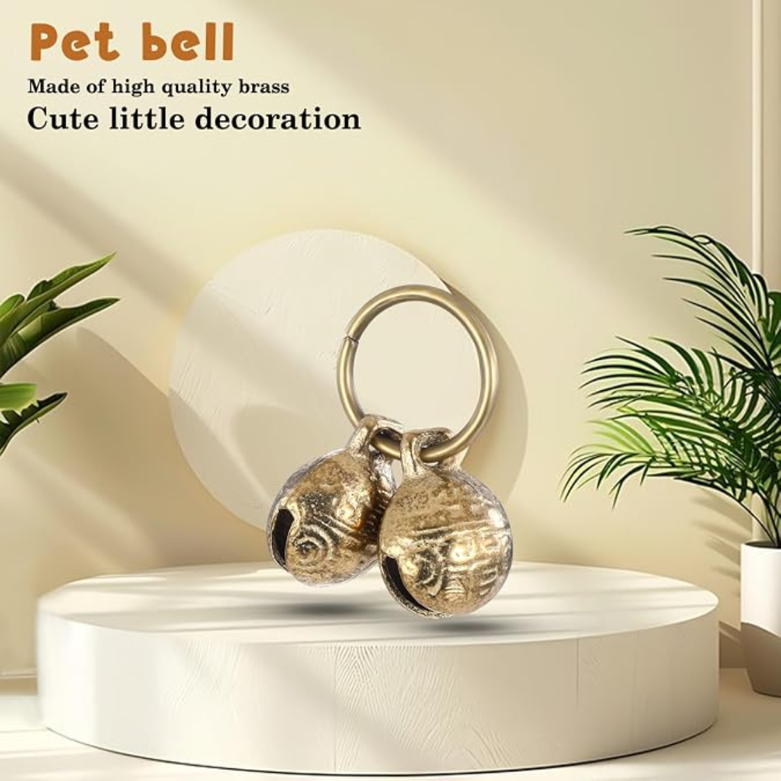 Copper Bell For Dog Collar, 4 PCS Brass Dog Bells Extra Loud Collar Bell For Pet Tracking Anti Lost Training Pets Pendant Accessories Anti Theft Bells For Little Dogs photo 5