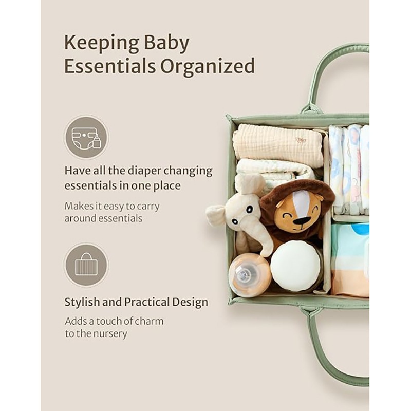 Handheld Portable Mommy Bag Large Capacity Professional Customized Maternal And Child Storage Bag Storage Bag - Pink Grid photo 5