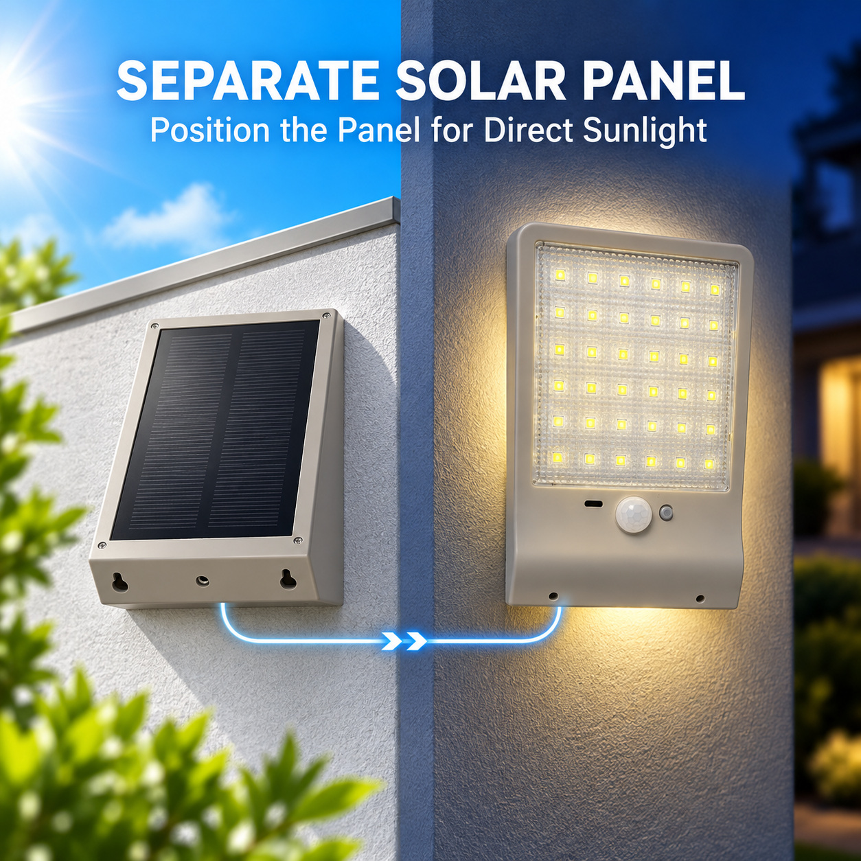Solar Powered Rechargeable Motion Sensor LED Work Light 4W For Auto W730 Street Outdoor Road photo 6
