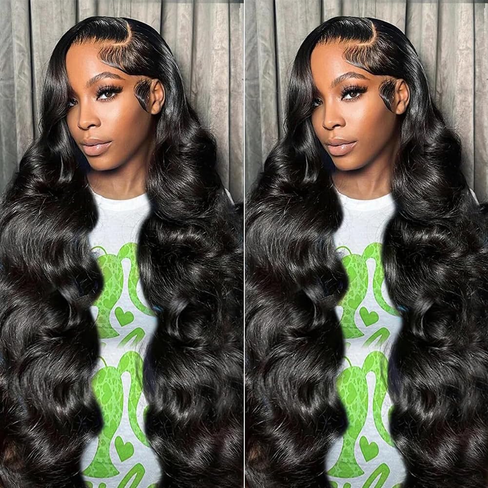 13x6 Lace Front Human Hair Wig Natural Color, Body Wave, Density photo 3