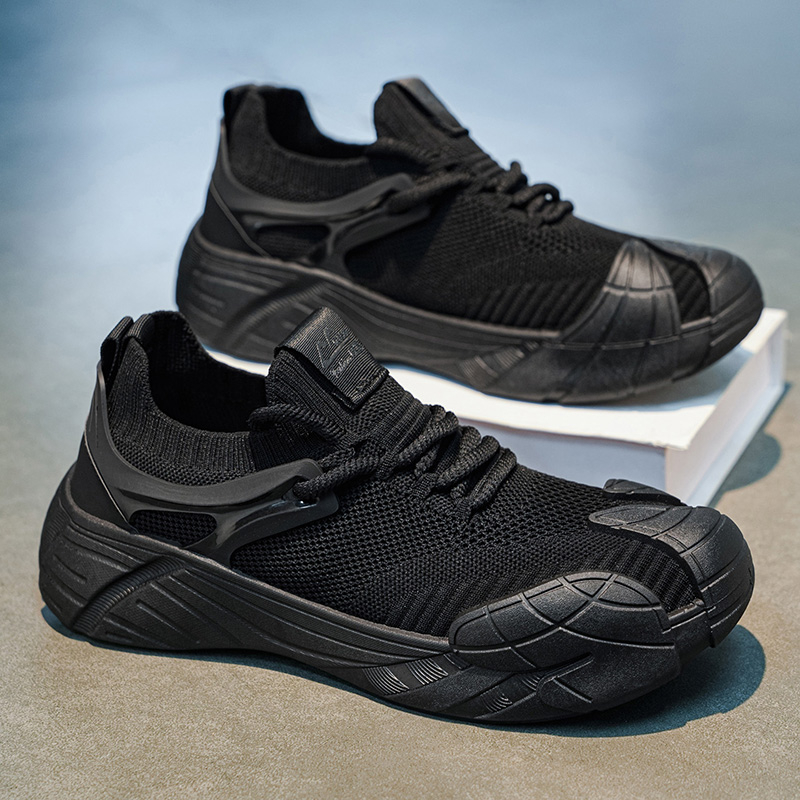 2026 New Summer Fly Knit Mesh Breathable Korean Style Skate Shoes, Casual Running Sneakers For Students photo 5