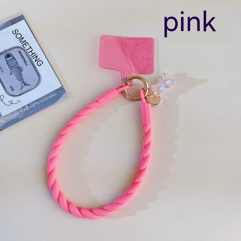 Phone Case Lanyard Suitable For Silicone Split Lanyard Keychain Short Rope Mobile Phone Pendant Gasket photo 8