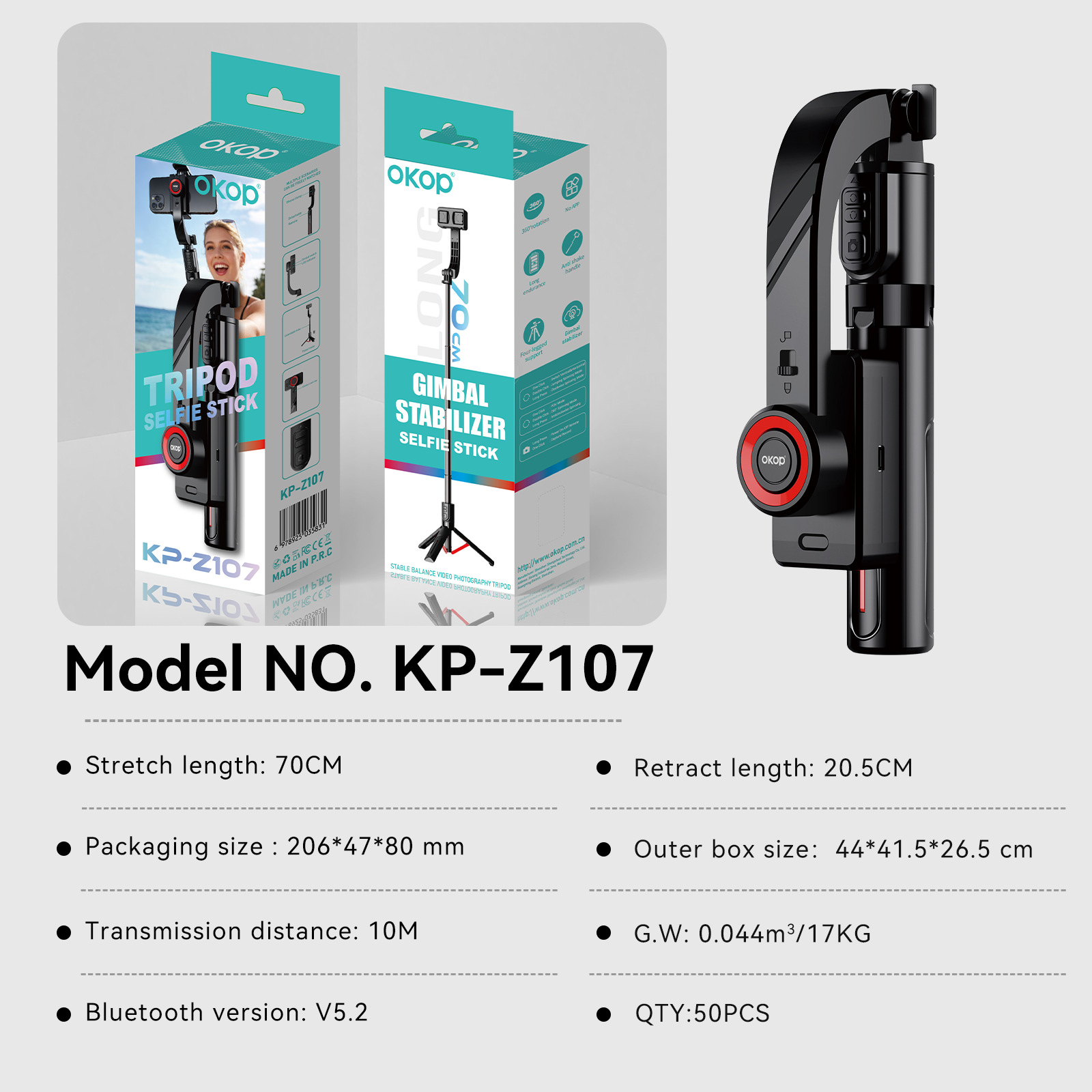 KP-Z Universal Handheld Smartphone Gimbal Stabilizer  Factory Source For Anti-Shake Selfie Stick Stabilizer photo 7