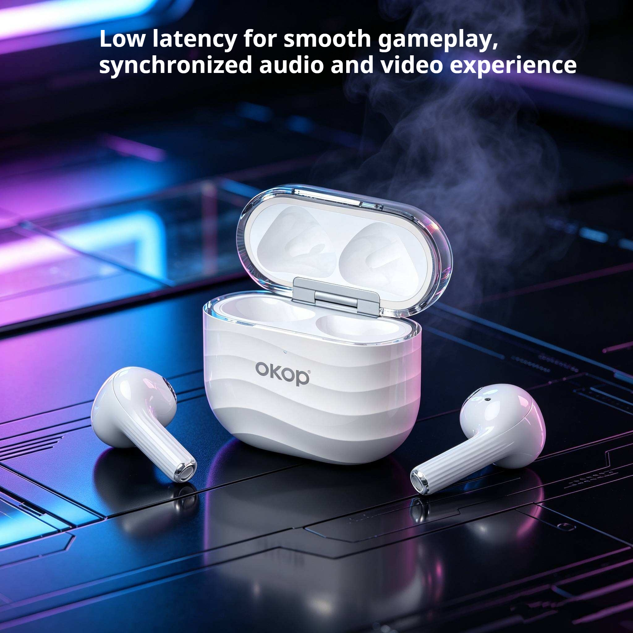 KP-221 Best-selling Wireless Bluetooth Earbuds Semi-in-ear Long Battery Life High-quality Audio Low Latency For Music Gaming Factory Direct In Stock photo 6