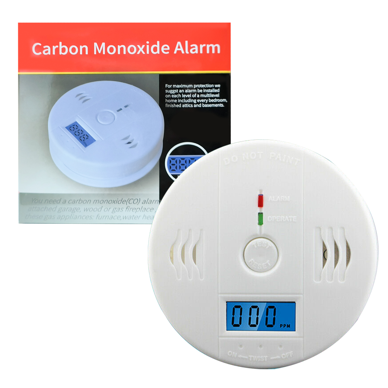 CO Carbon Monoxide Alarm Poisoning Sensor Warning Detector Gas Detector photo 6