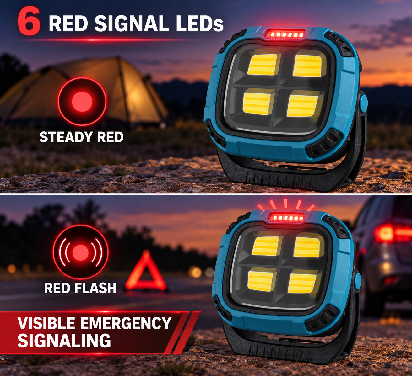 Rechargeable Magnetic Battery Display Type C LED Work Light Base Hanging W894 1 Flood Hook photo 8