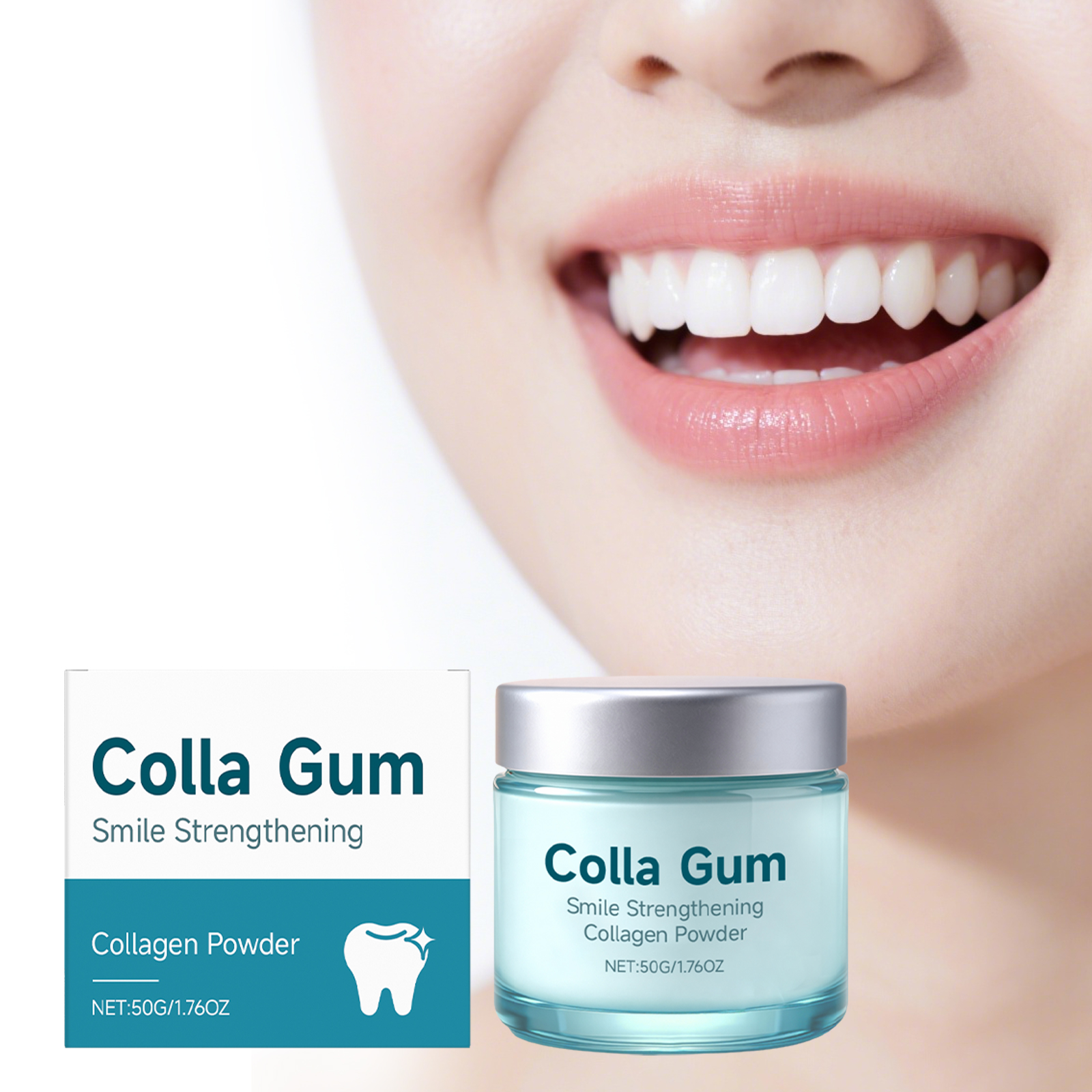 Collagen Tooth Whitening Powder 50g-box photo 5
