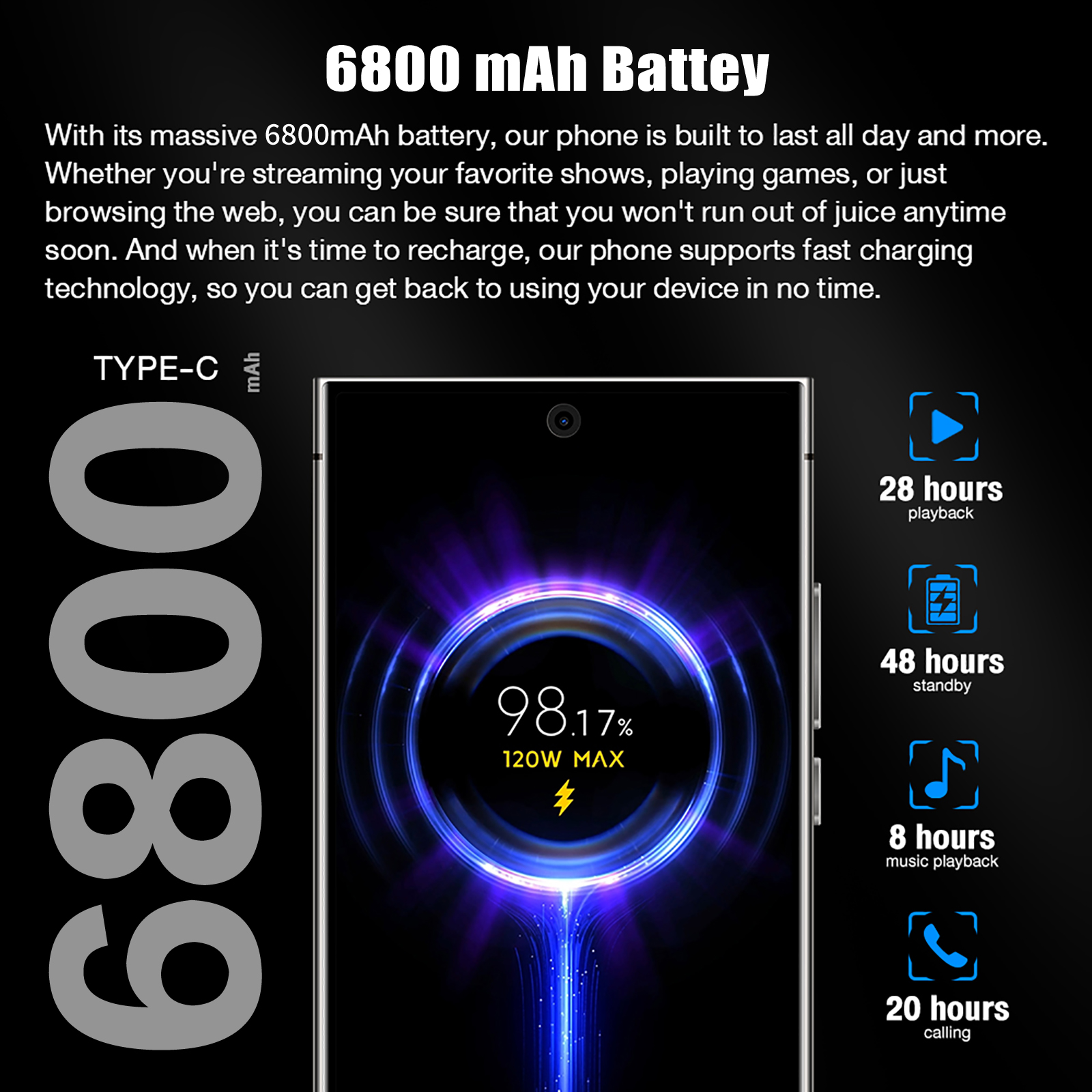 25 Ultra Cell Phone 5G Unlocked Phone 8GB 256GB Smartphone With Tool Pen 6 .9  HD Android 14 Cell Phone Dual SIM photo 3